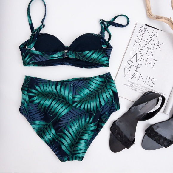 OSHKOSH (Women’s) . Palm High-Waisted Two-Piece Swimsuit - Picture 4 of 8